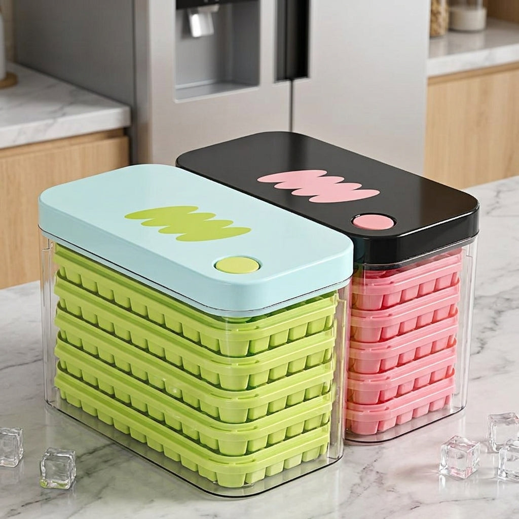 Food Grade Press Ice Tray Large Storage Ice Making Mold