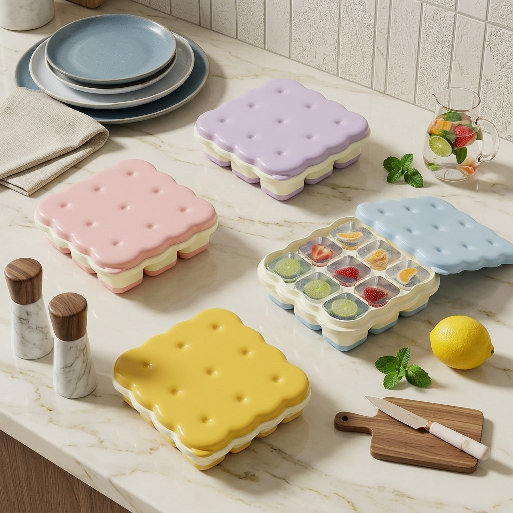 Soft Silicone Ice Tray Baby Food Freezing Storage Mold